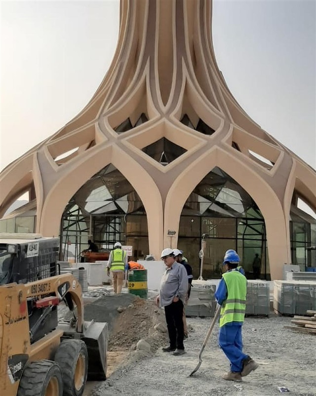مقتطفات من الاعمال الشبه نهائية للنصب التذكاري “ المقاومة "